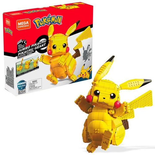 Mega Construx - Pokémon Gigante Pikachu - Mattoni da costruzione - Età 8