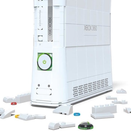 Set di costruzione - MEGA - Replica Xbox 360 - 1342 pezzi - Controller con LED - Per adulti