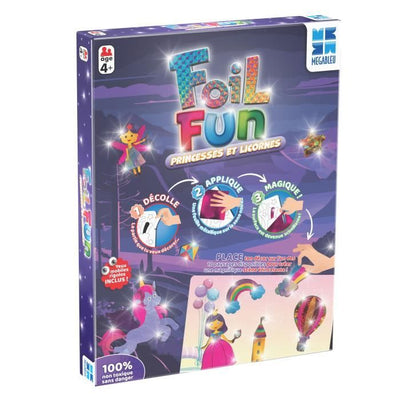Attività creativa - MEGABLEU - Foil Fun - Principesse e Unicorni - Creare opere senza sporcarsi