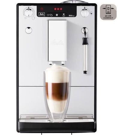 Melitta Caffeo Solo & Milk E 953-102 con molinillo integrado Plata