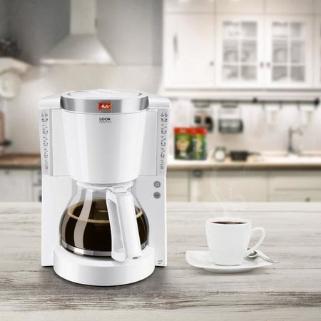 MELITTA Look IV Selection 1011-03 Caffettiera bianco / acciaio spazzolato