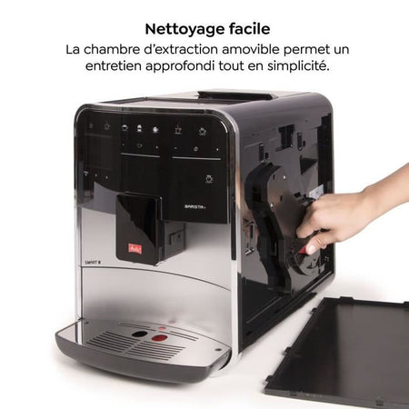 MELITA F831-101 Barista T Smart - Plateado (sin tanque de leche)