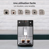 MELITTA F230-101 - Cafetera Purista - Espresso automático con molinillo de granos - 1450W - Tanque de agua 1,2L - Plata
