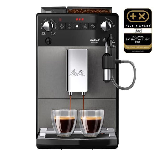 Macchina da caffè - MELITTA - Avanza F270-100 - Serbatoio acqua 1,5 L - Serbatoio chicchi 250 g - 1450 W - Grigio titanio