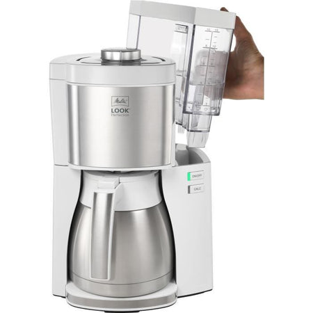Melitta Coffee Machine - Look V Therm Perfection 1025-15 White/Spazzod Acciaio
