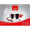 MELITTA Set di 2 bicchieri in borosilicato per caffè lungo 200 ml trasparenti
