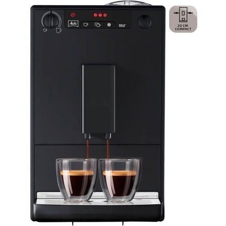 MELITTA E950-222 Macchina per caffè espresso automatica con macinacaffè Solo Caffeo - Nero puro
