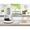 MELITTA 1017-03 Goditi la caffettiera in vetro Top Bianco / acciaio spazzolato 1017-03