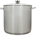 Pentola con coperchio - MENASTYL - 4615451 - Acciaio inox - 17 litri - 32 cm - Adatta a tutti i piani cottura, anche a induzione