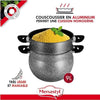 Couscoussier - MENASTYL - 6020033 - Alluminio effetto marmo - 9 litri - Adatto a tutti i piani cottura, compresa l'induzione