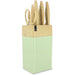 Ceppo portacoltelli 6 pezzi - MENASTYL - 5041060 - Lama in ceramica - Polipropilene - Celadon
