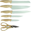 Ceppo portacoltelli 6 pezzi - MENASTYL - 5041060 - Lama in ceramica - Polipropilene - Celadon