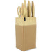 Ceppo portacoltelli 6 pezzi - MENASTYL - 5041064 - Lama in ceramica - Polipropilene - Nocciola