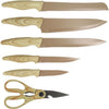 Ceppo portacoltelli 6 pezzi - MENASTYL - 5041064 - Lama in ceramica - Polipropilene - Nocciola
