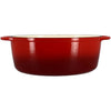 Casseruola - MENASTYL - 6020102 - Ovale - Ghisa smaltata - Rossa - 6,5 litri