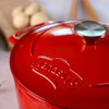 Casseruola - MENASTYL - 6020102 - Ovale - Ghisa smaltata - Rossa - 6,5 litri