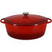 Casseruola - MENASTYL - 6020102 - Ovale - Ghisa smaltata - Rossa - 6,5 litri
