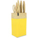 Ceppo portacoltelli 6 pezzi - MENASTYL - 5041062 - Lama in ceramica - Polipropilene - Zafferano