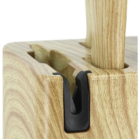 Ceppo portacoltelli 6 pezzi - MENASTYL - 5041062 - Lama in ceramica - Polipropilene - Zafferano