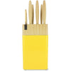 Ceppo portacoltelli 6 pezzi - MENASTYL - 5041062 - Lama in ceramica - Polipropilene - Zafferano