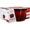 Casseruola - MENASTYL - 6020105 - Rotonda - Ghisa smaltata - Rossa - 7 litri