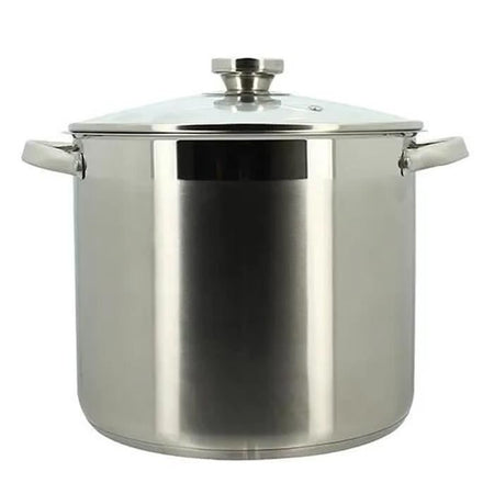 Pentola con coperchio - MENASTYL - 4615455 - Acciaio inox - 9 litri - Tutti i piani cottura, inclusa induzione
