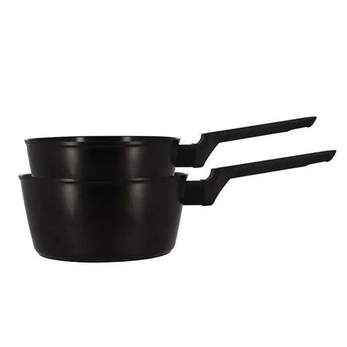 Set 2 pentole - MENASTYL - 6020298 - Alluminio - 18 e 20 cm - Tutti i piani cottura, inclusa induzione