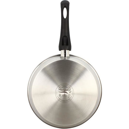 Padella - MENASTYL - 6020247 - Acciaio inox - 28 cm - Adatta a tutti i piani cottura, anche a induzione