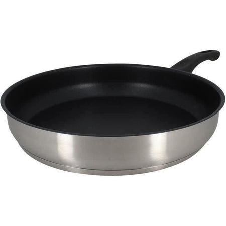 Padella - MENASTYL - 6020247 - Acciaio inox - 28 cm - Adatta a tutti i piani cottura, anche a induzione