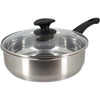 Padella per saltare - MENASTYL - 6020248 - Acciaio inox - 28 cm - Adatta a tutti i piani cottura, anche a induzione