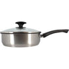 Padella per saltare - MENASTYL - 6020248 - Acciaio inox - 28 cm - Adatta a tutti i piani cottura, anche a induzione