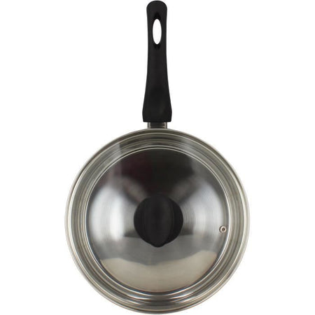 Padella per saltare - MENASTYL - 6020248 - Acciaio inox - 28 cm - Adatta a tutti i piani cottura, anche a induzione