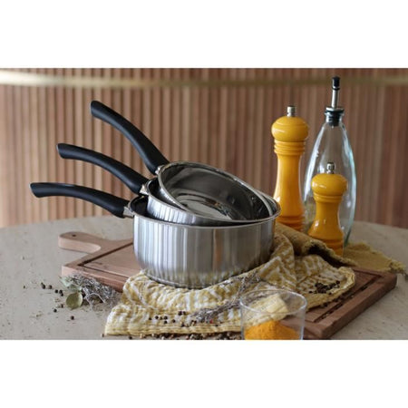 Casseruola - MENASTYL - 6020241 - Acciaio inox - 16 cm - Adatta a tutti i piani cottura, compresa l'induzione