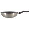 Wok - MENASTYL - 6020252 - Acciaio inox - 28 cm - Adatto a tutti i piani cottura, anche a induzione