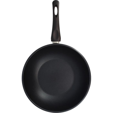 Wok - MENASTYL - 6020252 - Acciaio inox - 28 cm - Adatto a tutti i piani cottura, anche a induzione