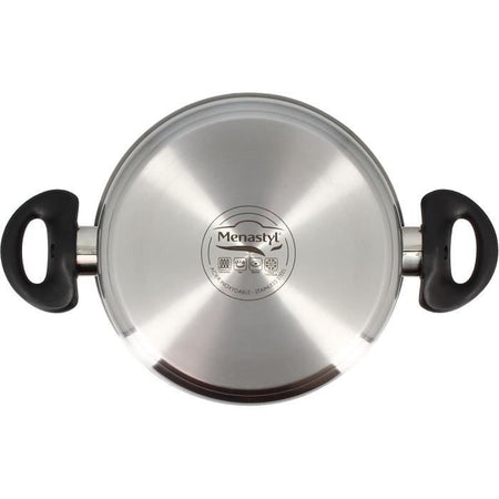 Forno olandese - MENASTYL - Primi 20 cm - Acciaio inossidabile - Adatto a tutti i piani cottura, inclusa l'induzione