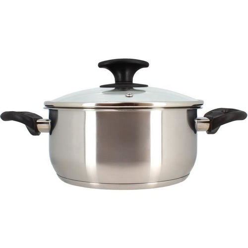 Forno olandese - MENASTYL - Primi 20 cm - Acciaio inossidabile - Adatto a tutti i piani cottura, inclusa l'induzione