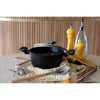 Forno olandese - MENASTYL - 6020646 - Alluminio forgiato - 20 cm - Nero - Adatto a tutti i piani cottura, inclusa l'induzione