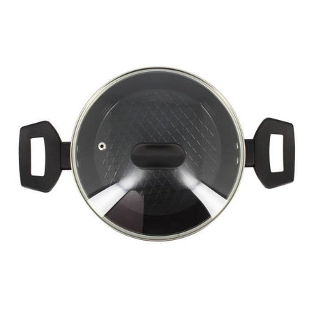 Forno olandese - MENASTYL - 6020646 - Alluminio forgiato - 20 cm - Nero - Adatto a tutti i piani cottura, inclusa l'induzione