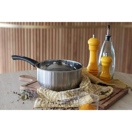 Casseruola - MENASTYL - 6020242 - Acciaio inox - 18 cm - Adatta a tutti i piani cottura, compresa l'induzione