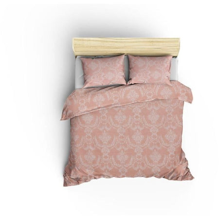 Completo letto - 1 copripiumino 220 x 240 cm + 2 federe 60 x 60 cm - 65% cotone, 35% poliestere - Cipria