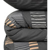 Completo letto - 1 copripiumino 220x240 cm + 2 federe 60x60 cm - 65% cotone, 35% poliestere - Antracite