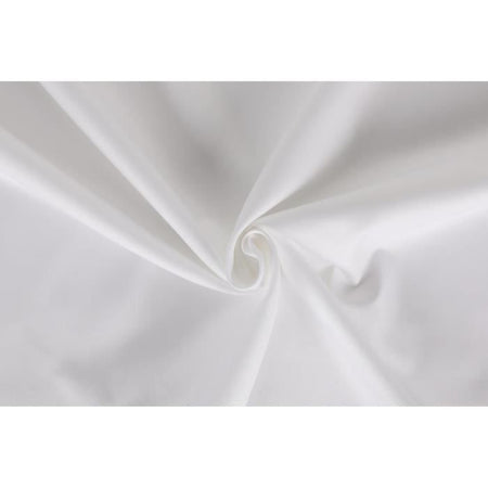 Completo letto - 1 copripiumino 220 x 240 cm + 2 federe 60 x 60 cm - 100% raso di cotone - Bianco