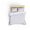 Completo letto - 1 copripiumino 220 x 240 cm + 2 federe 60 x 60 cm - 100% raso di cotone - Bianco