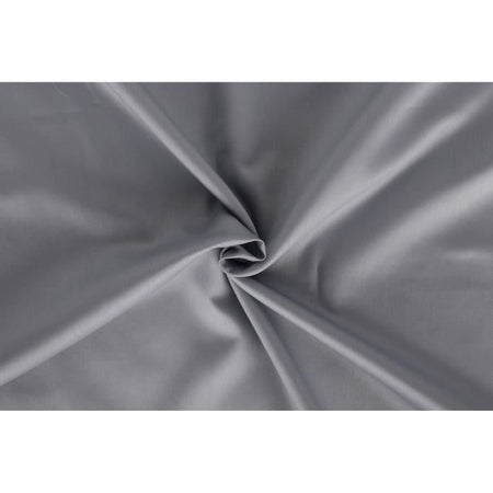 Completo letto - 1 copripiumino 220 x 240 cm + 2 federe 60 x 60 cm - 100% raso di cotone - Grigio