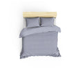 Completo letto - 1 copripiumino 220 x 240 cm + 2 federe 60 x 60 cm - 100% raso di cotone - Grigio