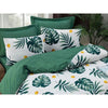 Completo letto - 1 copripiumino 220 x 240 cm + 2 federe 60 x 60 cm - 65% cotone, 35% poliestere - Verde