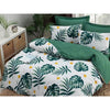 Completo letto - 1 copripiumino 220 x 240 cm + 2 federe 60 x 60 cm - 65% cotone, 35% poliestere - Verde