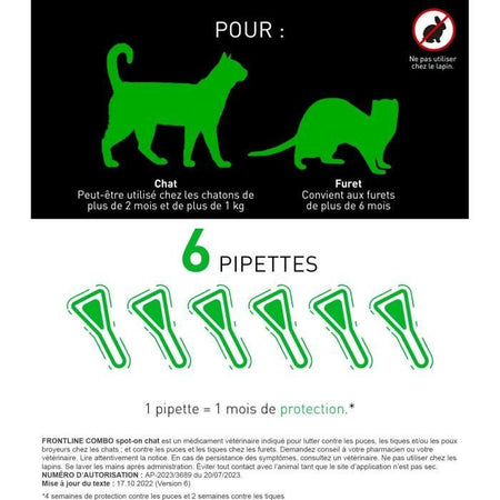 FRONTLINE Combo Cat - 6 pipette