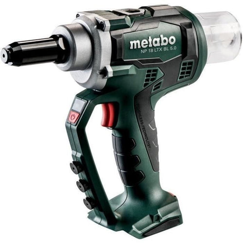 Rivettatrice a batteria - METABO - NP 18 LTX BL 5.0 - 18 V - MetaBOX 145 L